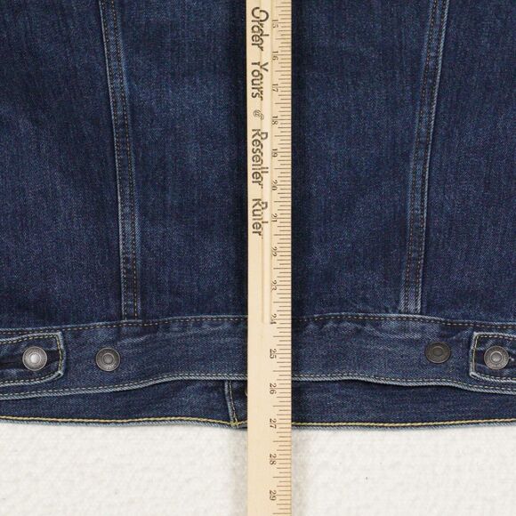 Levi's Trucker Jacket Mens Medium Blue Denim Jean Non-Stretch Standard Fit EUC - Picture 5 of 13